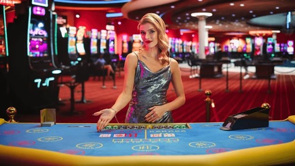 Studio dealer langsung Monopoly Live dengan papan permainan interaktif